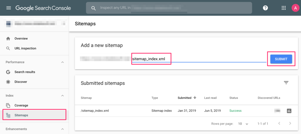 Create and Submit a Sitemap