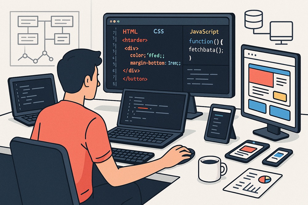difference between web design and web development