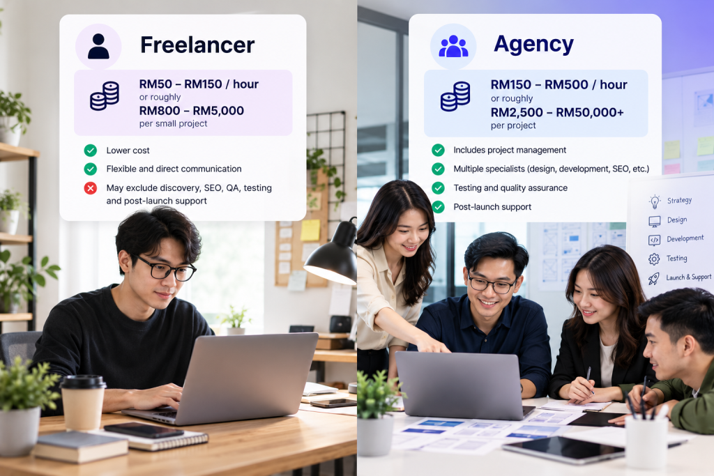 Web Design Agency vs Freelancer