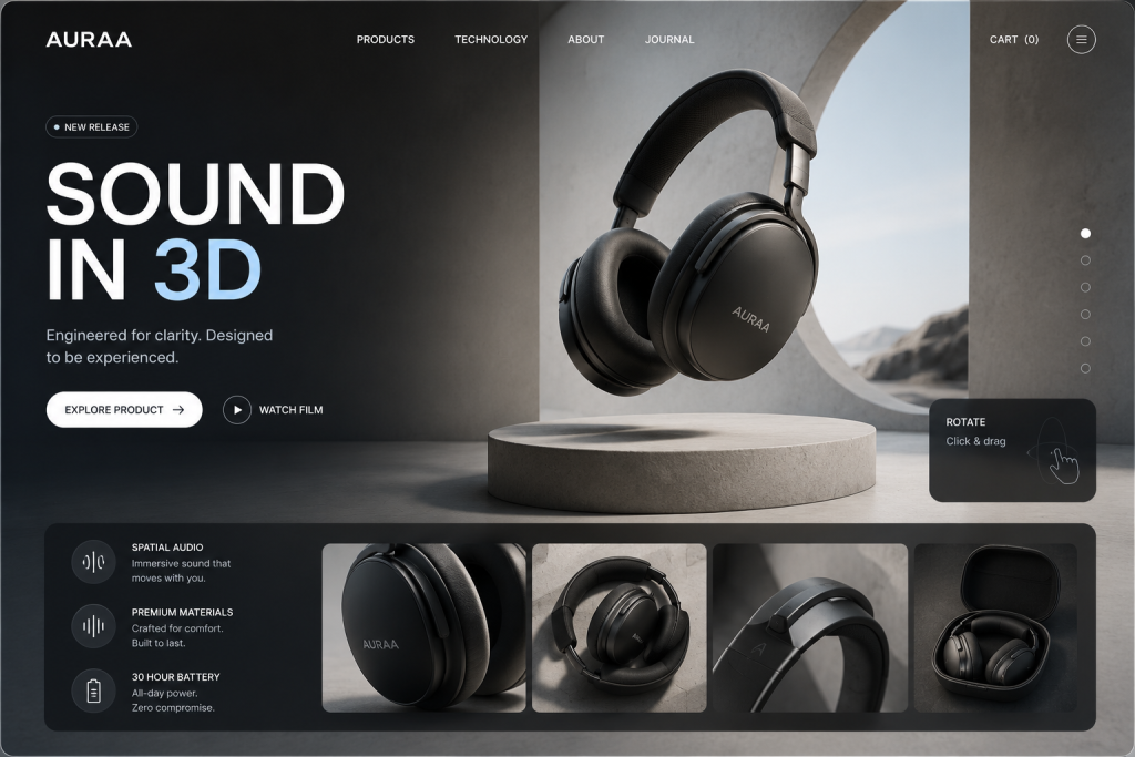 3D and immersive elements