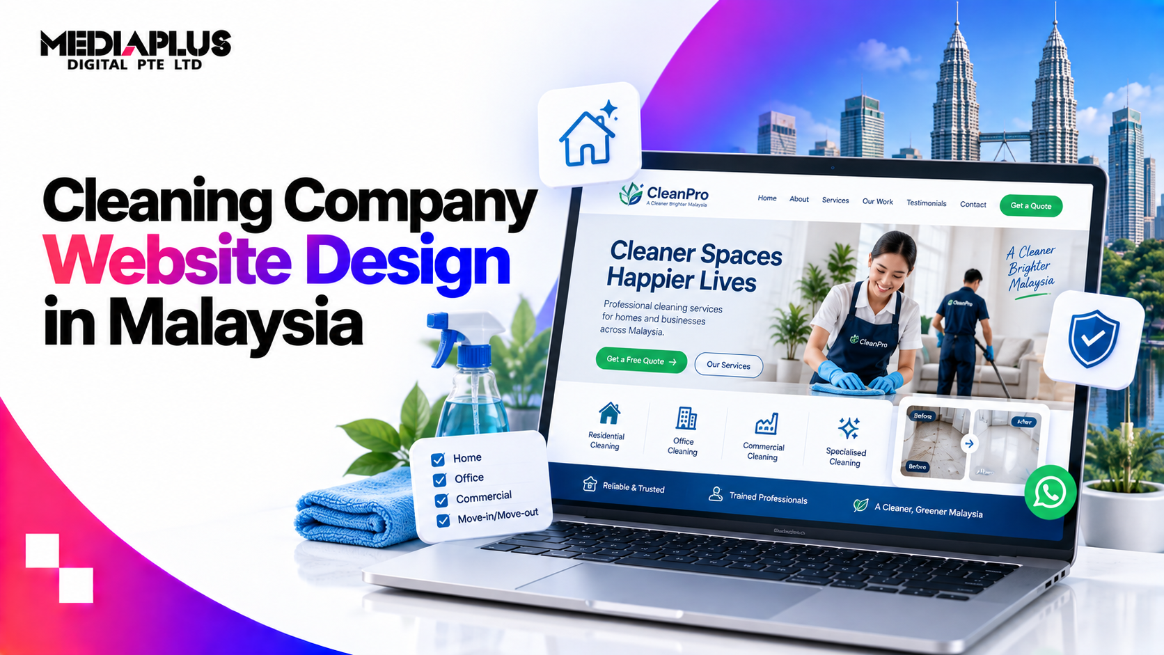 Cleaning Company Website Design in Malaysia