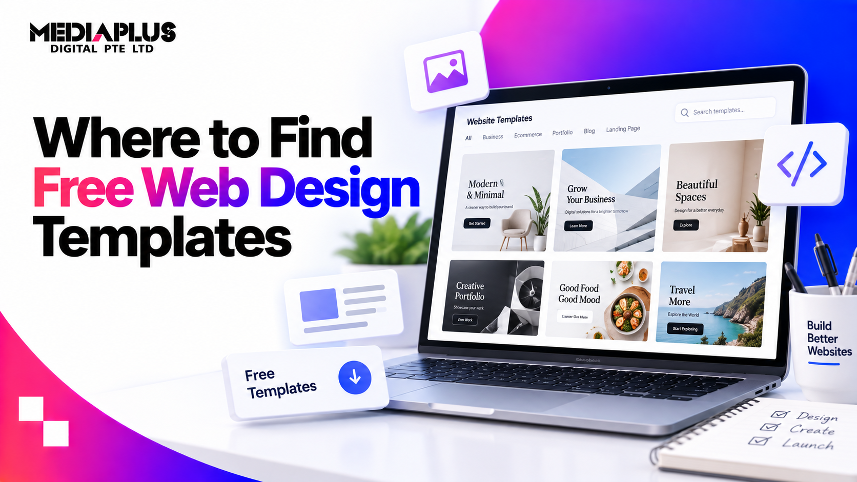 Where to Find Free Web Design Templates